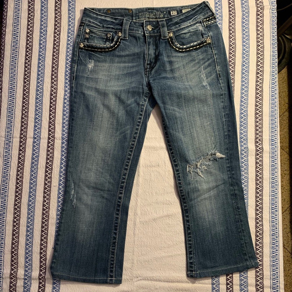 Miss Me Jeans/Capris excellent condition